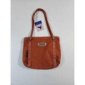 Wild Duck NWT Vintage Canvas Shoulder Bag Burnt Orange USA Boho 70's 0058